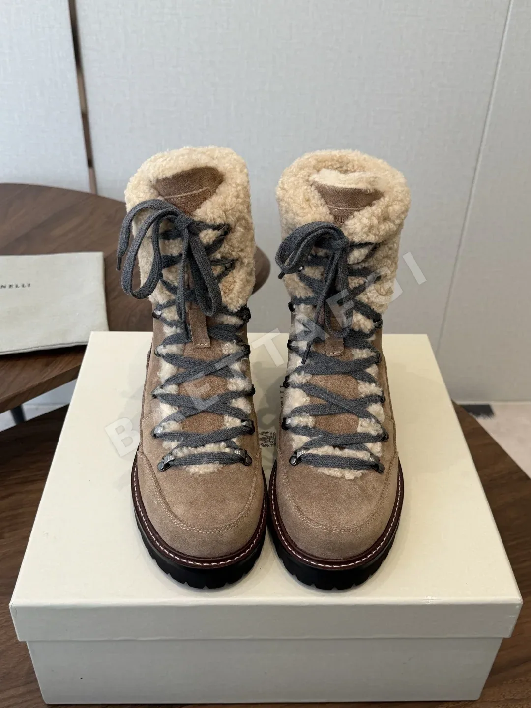 브루넬로쿠치넬리 울 앵클 부츠 151485