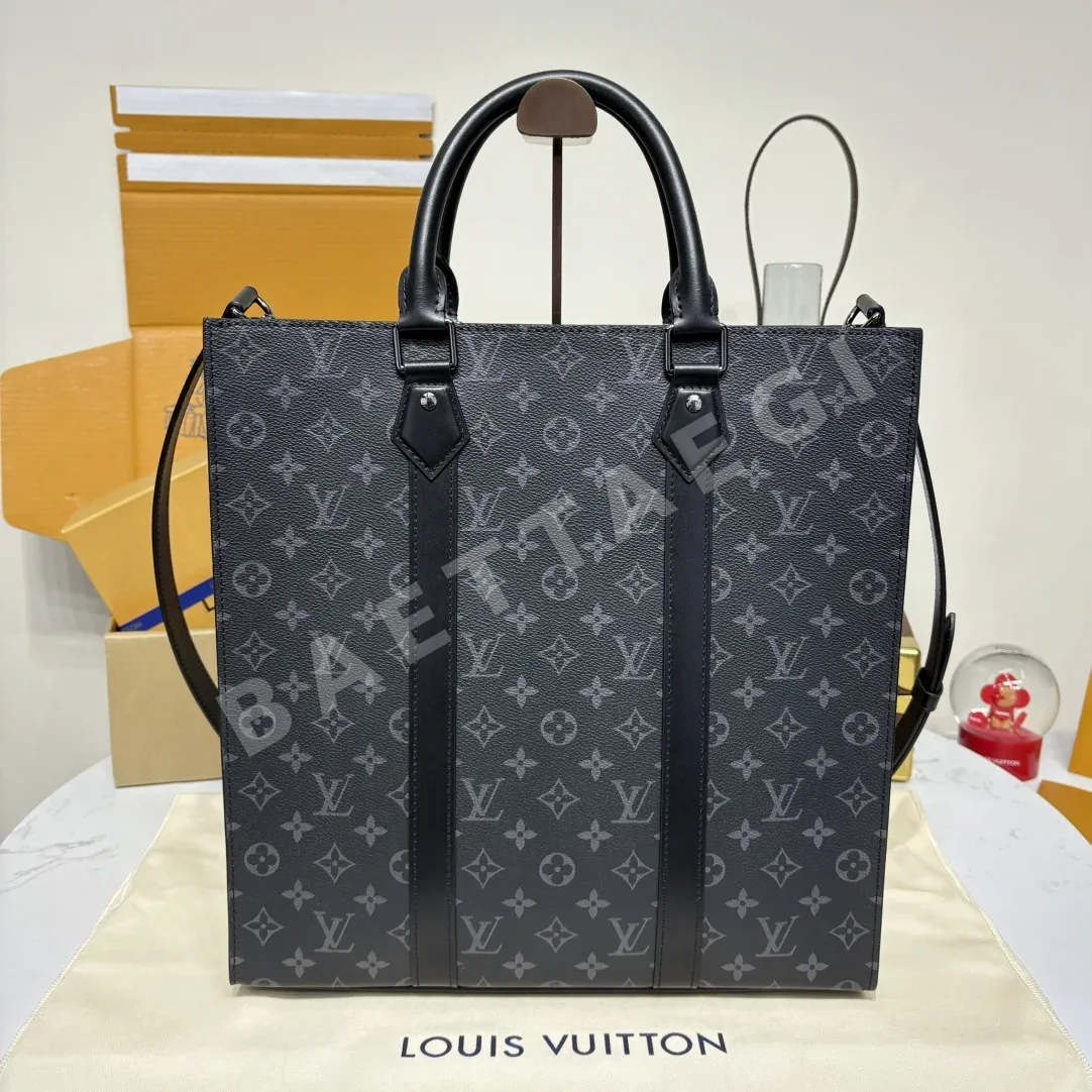 루이비통 SAC PLAT 모노그램 에클립스 캔버스 핸드백 M46452 상세 이미지 3