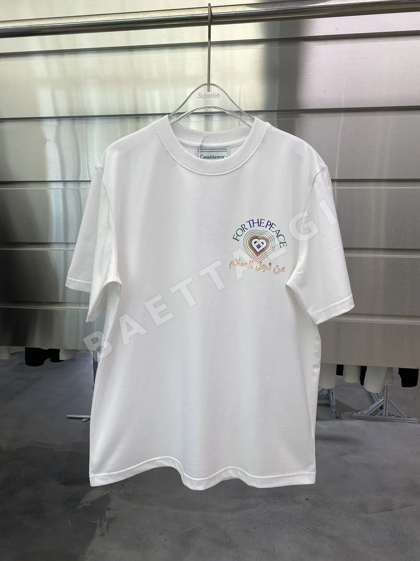카사블랑카 하트 프린트 남성 반팔티셔츠 89547