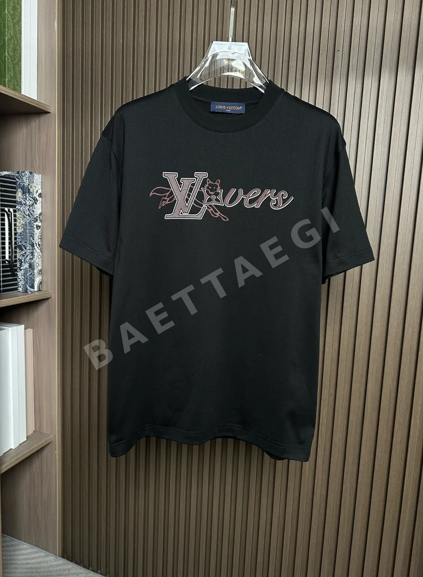 루이비통 크루넥 피마 코튼 반팔 티셔츠