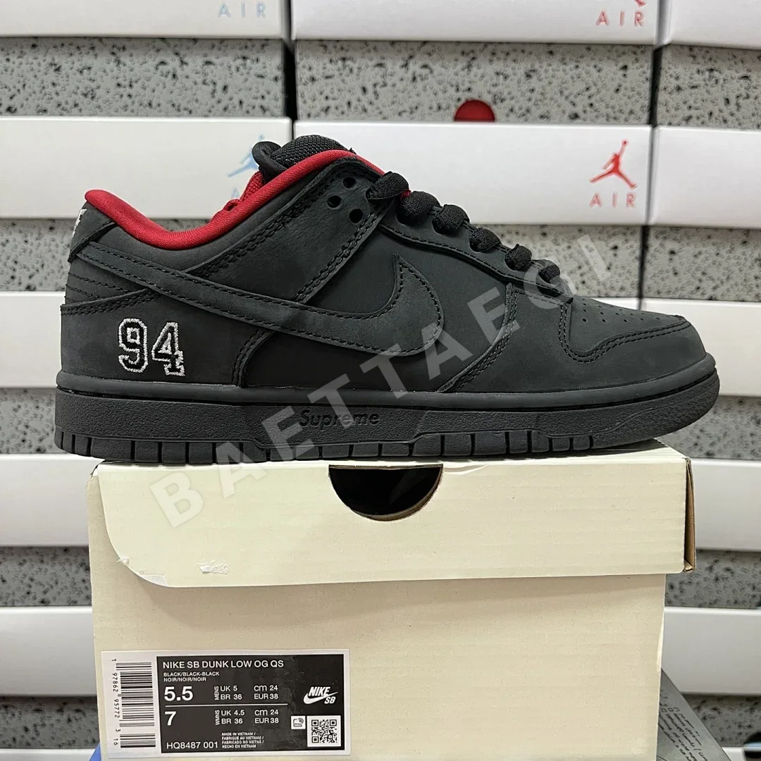 나이키 [AY] SB 덩크 로우 HQ8487-001 201036 Nike SB Dunk Low Supreme 94 Black