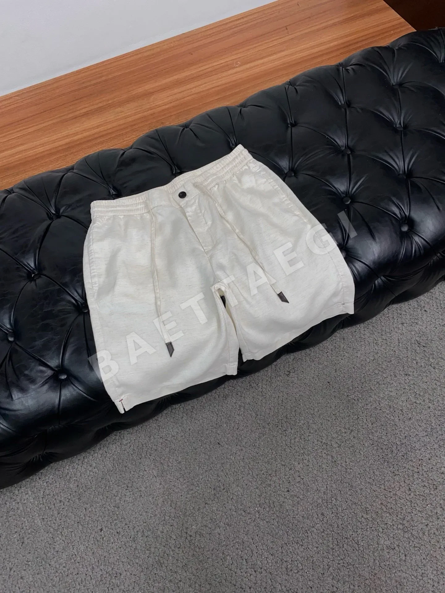 로로피아나 린넨 남성 반바지 상세 이미지 6