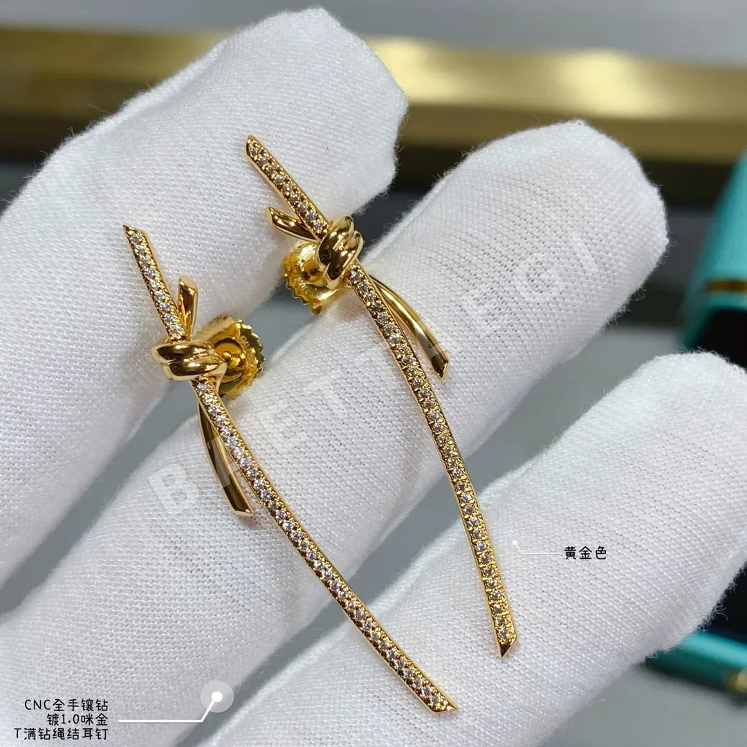 티파니 로프 노트 18K 골드 다이아몬드 귀걸이 상세 이미지 6