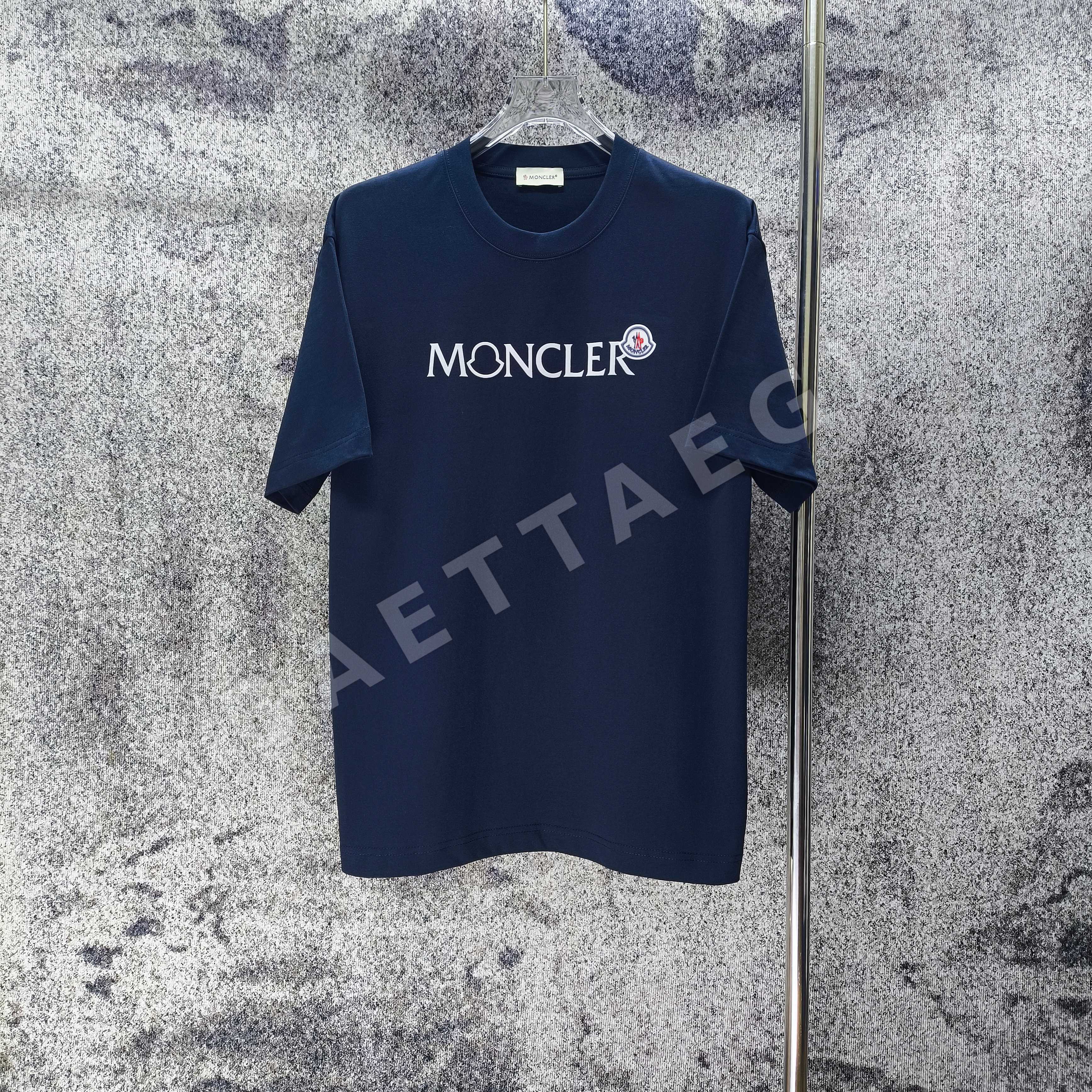 몽클레르 플로키 가공 실리콘 패치 여성 반팔 티셔츠 88840