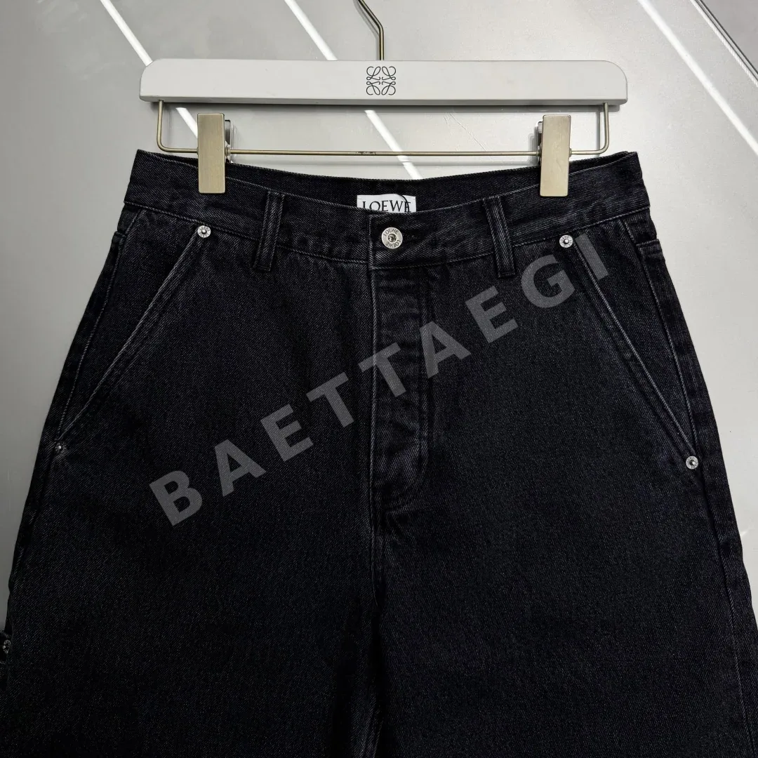 로에베 워시드 데님 레귤러핏 남성 바지 상세 이미지 5