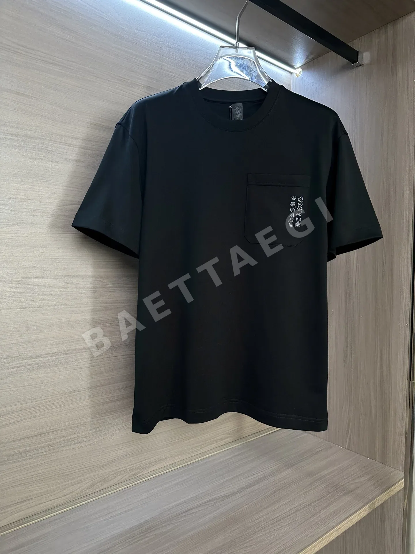크롬하츠 로고 라운드넥 코튼 반팔 티셔츠 상세 이미지 8