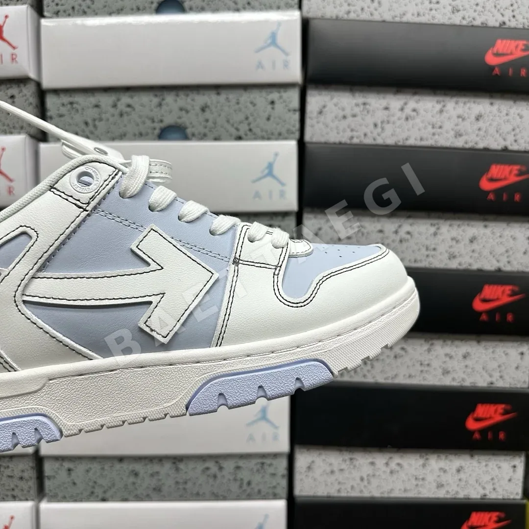 오프화이트 아웃 오브 오피스 OOO 로우 탑스 화이트 블루 202484 Off White Out Of Office OOO Low Tops 상세 이미지 2