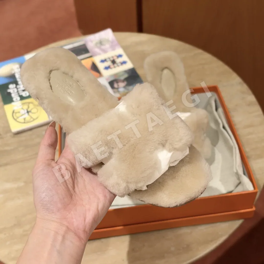 에르메스 오란 샌들 베이지 시프스킨 H 컷아웃 상세 이미지 8