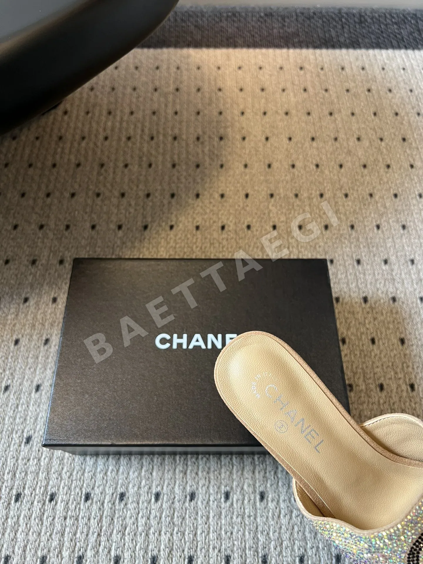 샤넬 더블 C 진주 장식 큐빅 샌들 상세 이미지 8