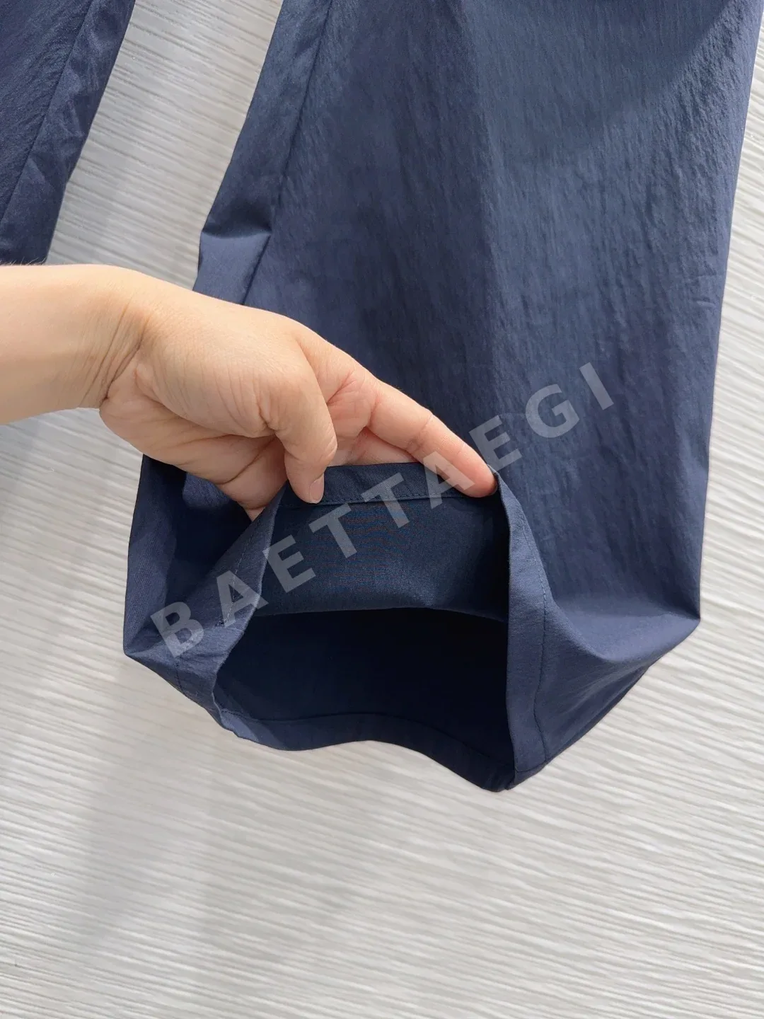 미우미우 와이드 레그 여성 바지 상세 이미지 5