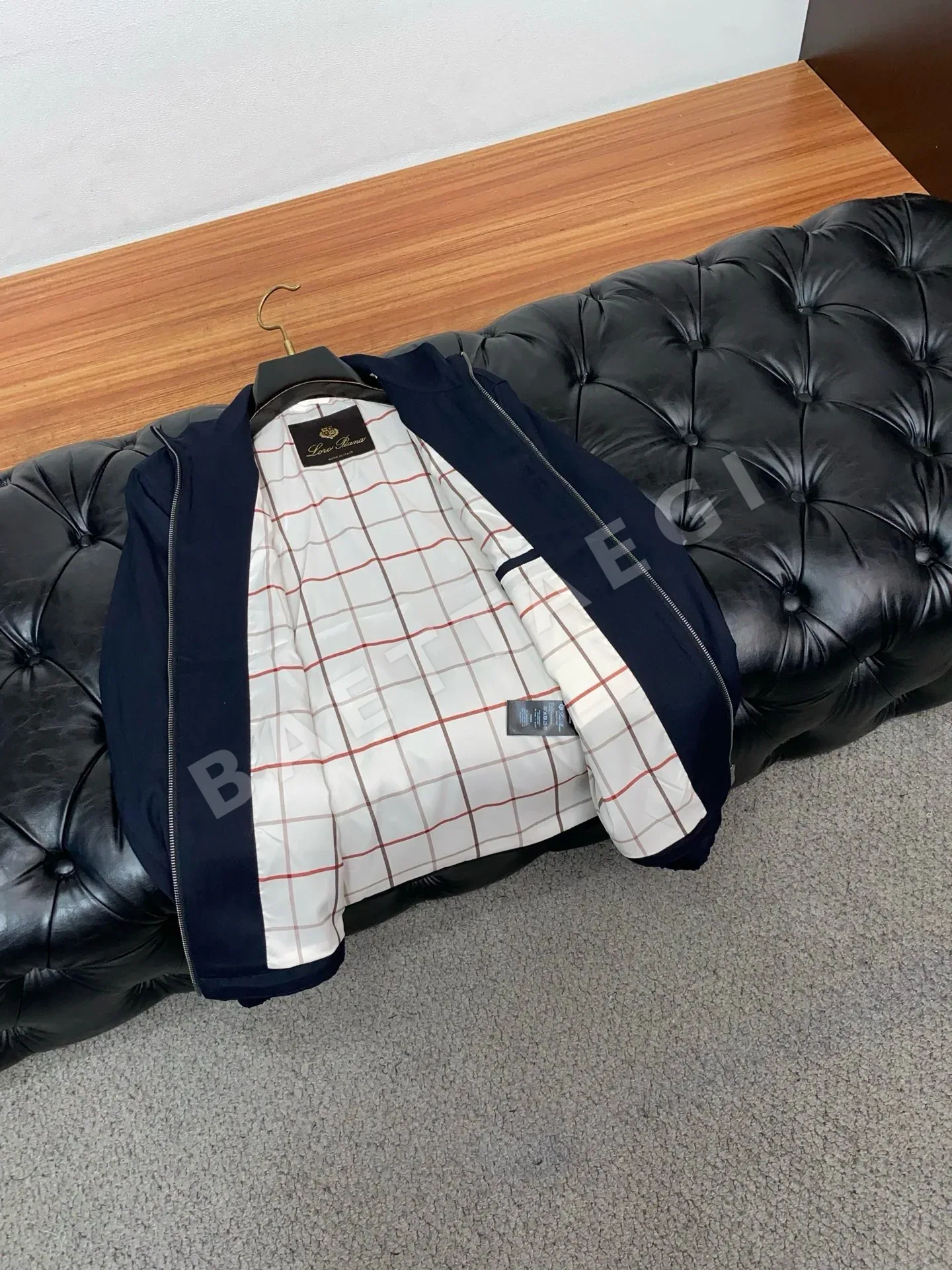 로로피아나 코튼 린넨 남성 스탠드카라 자켓 상세 이미지 8