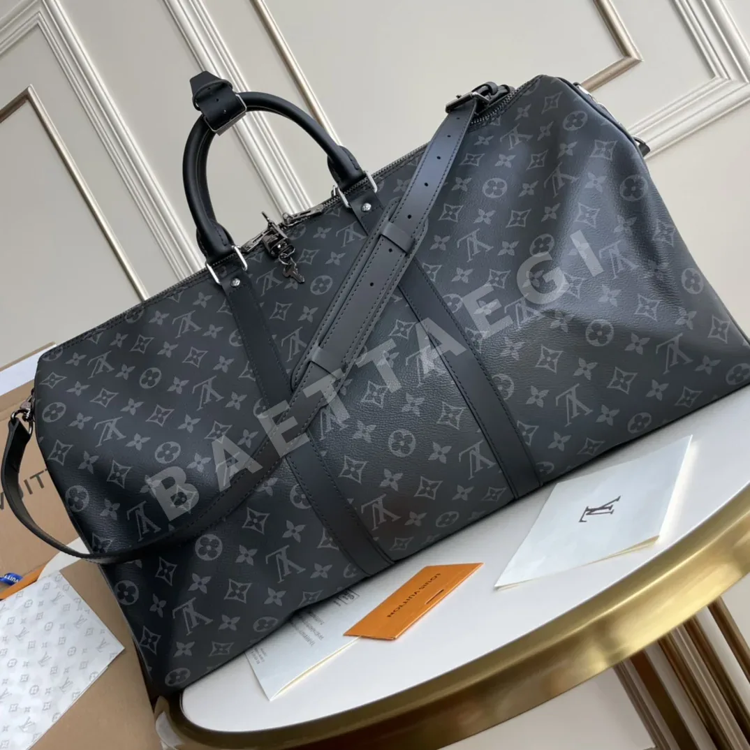 루이비통 킵올 블랙 화이트 모노그램 여행가방 M40565 상세 이미지 2