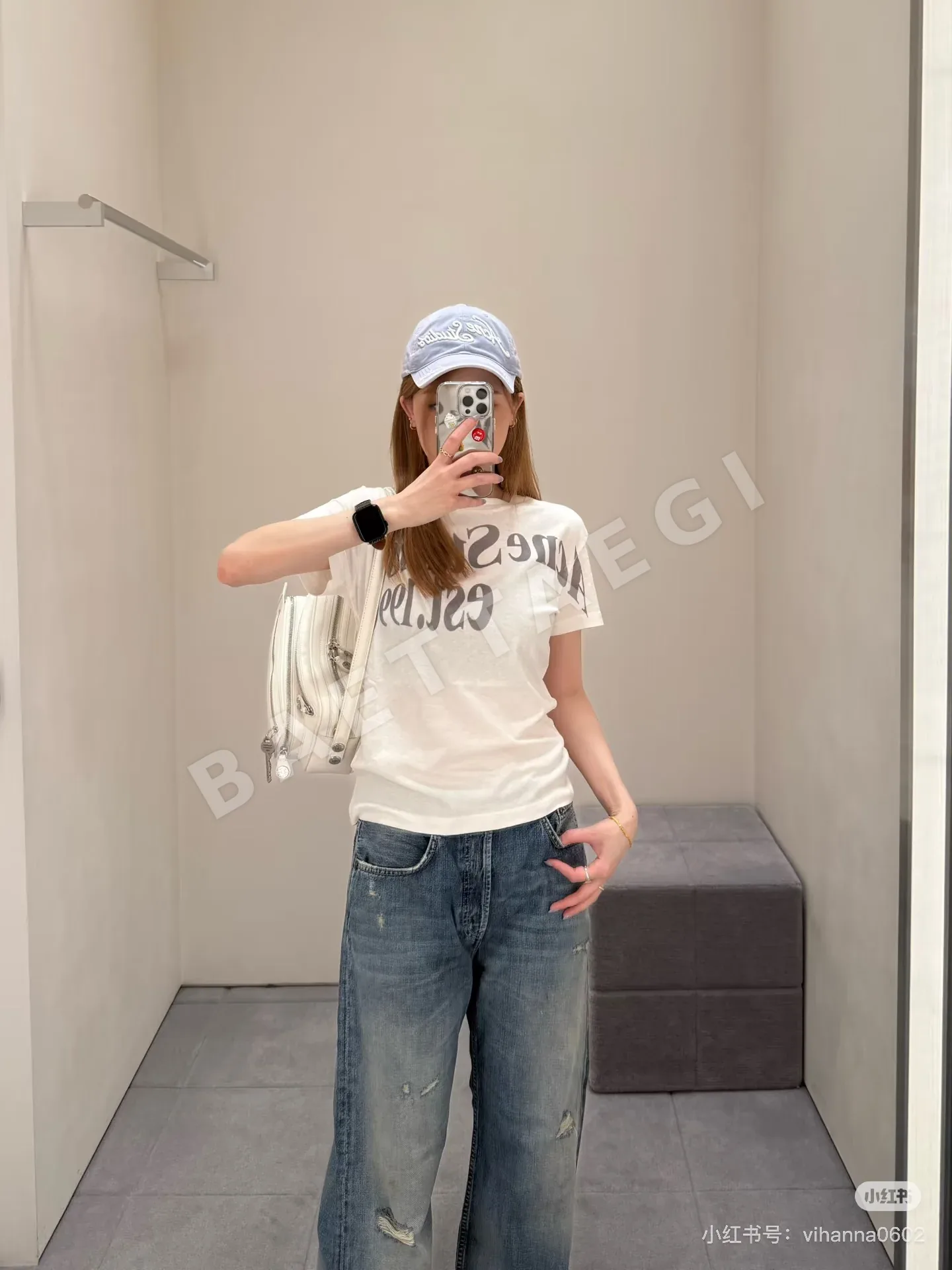 디올 여성 크루넥 코튼 반팔 티셔츠 상세 이미지 6