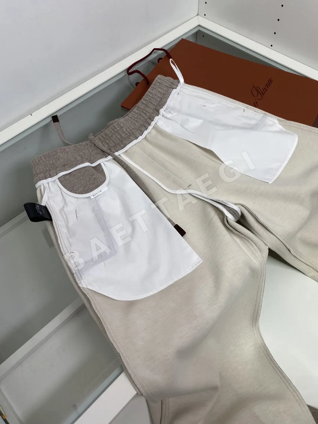 로로피아나 울 혼방 남성 바지 상세 이미지 9