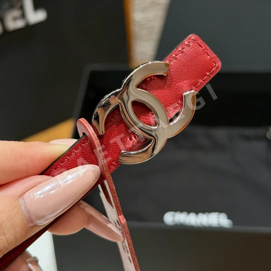 샤넬 더블 C 로고 가죽 리버서블 벨트 상세 이미지 6