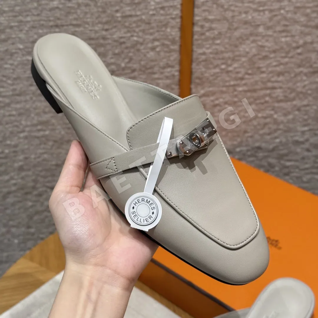 에르메스 샌들 페블베이지 염소가죽 상세 이미지 7