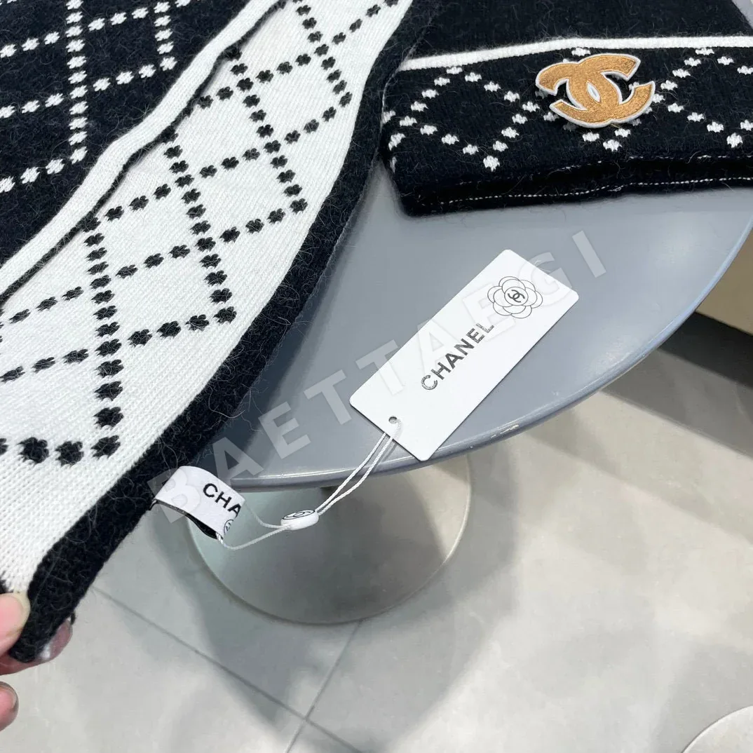 샤넬 머플러 세트 모자 상세 이미지 6