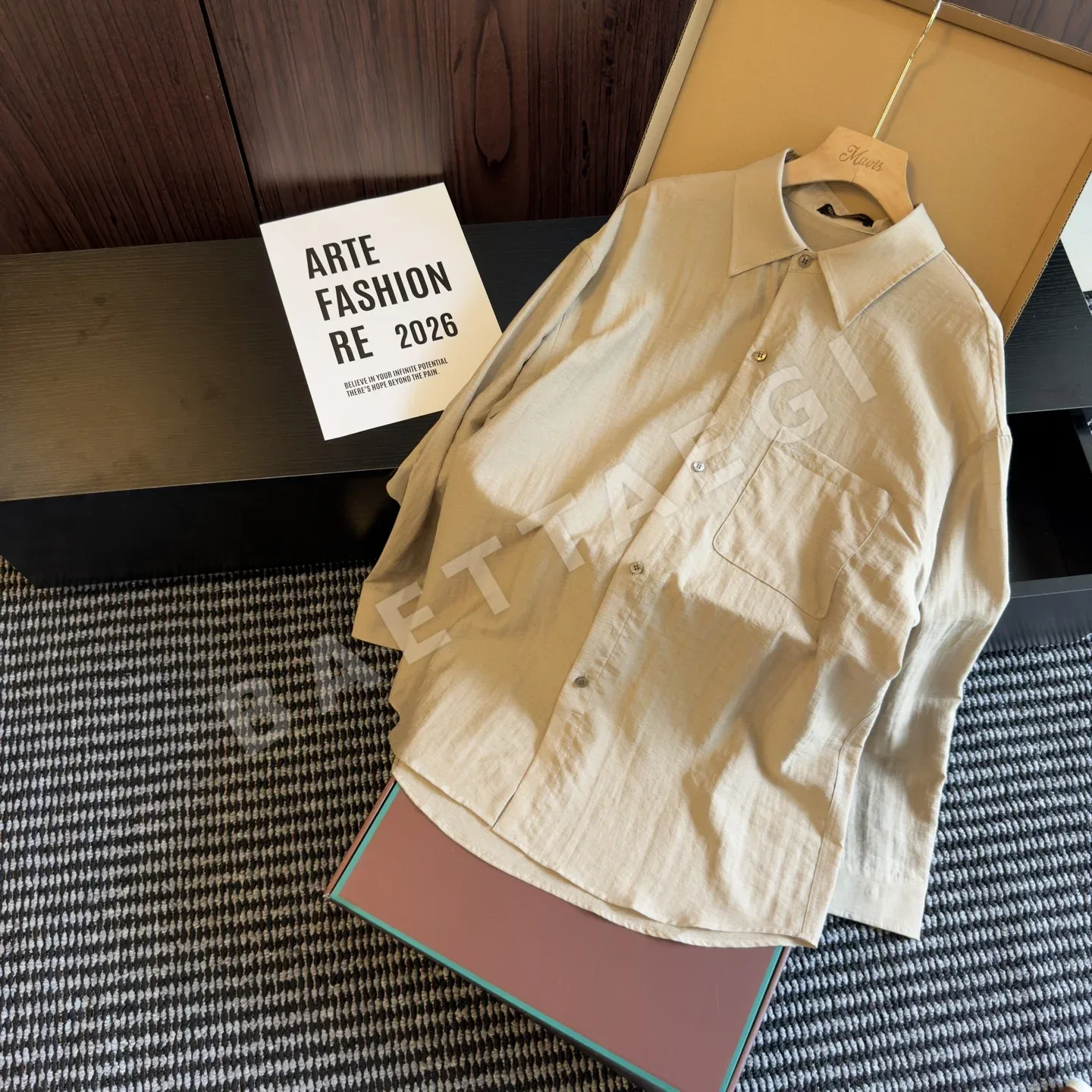 로로피아나 텐셀 린넨 남성 긴팔 셔츠 129622