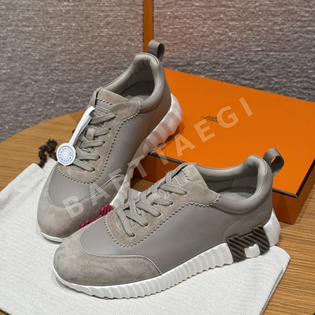 에르메스 바운싱 스니커즈 페블베이지 염소가죽 상세 이미지 2