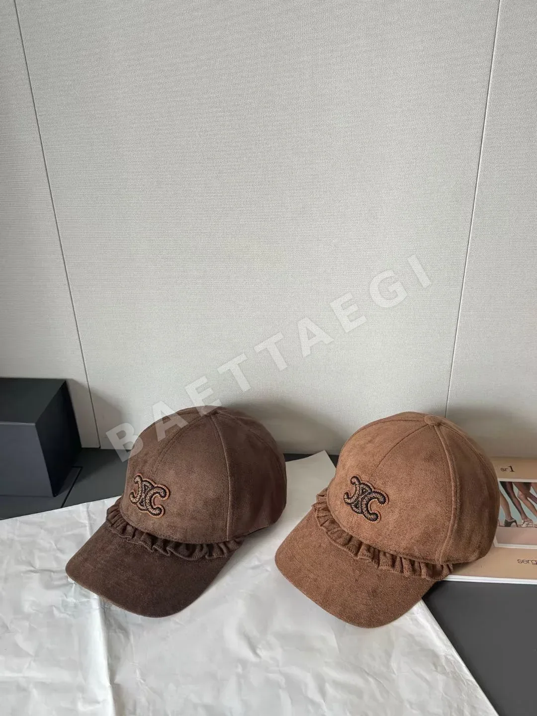 셀린느 스웨이드 베이스볼 캡 상세 이미지 4