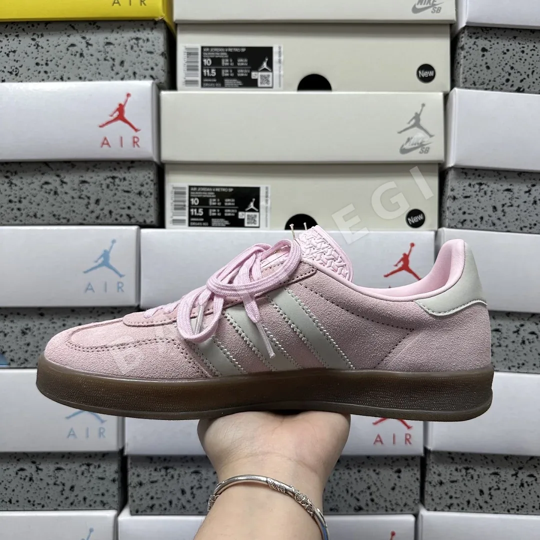 아디다스 [GOD] 가젤 인도어 JI2716 200825 Adidas Gazelle Indoor Clear Pink Off White 상세 이미지 6