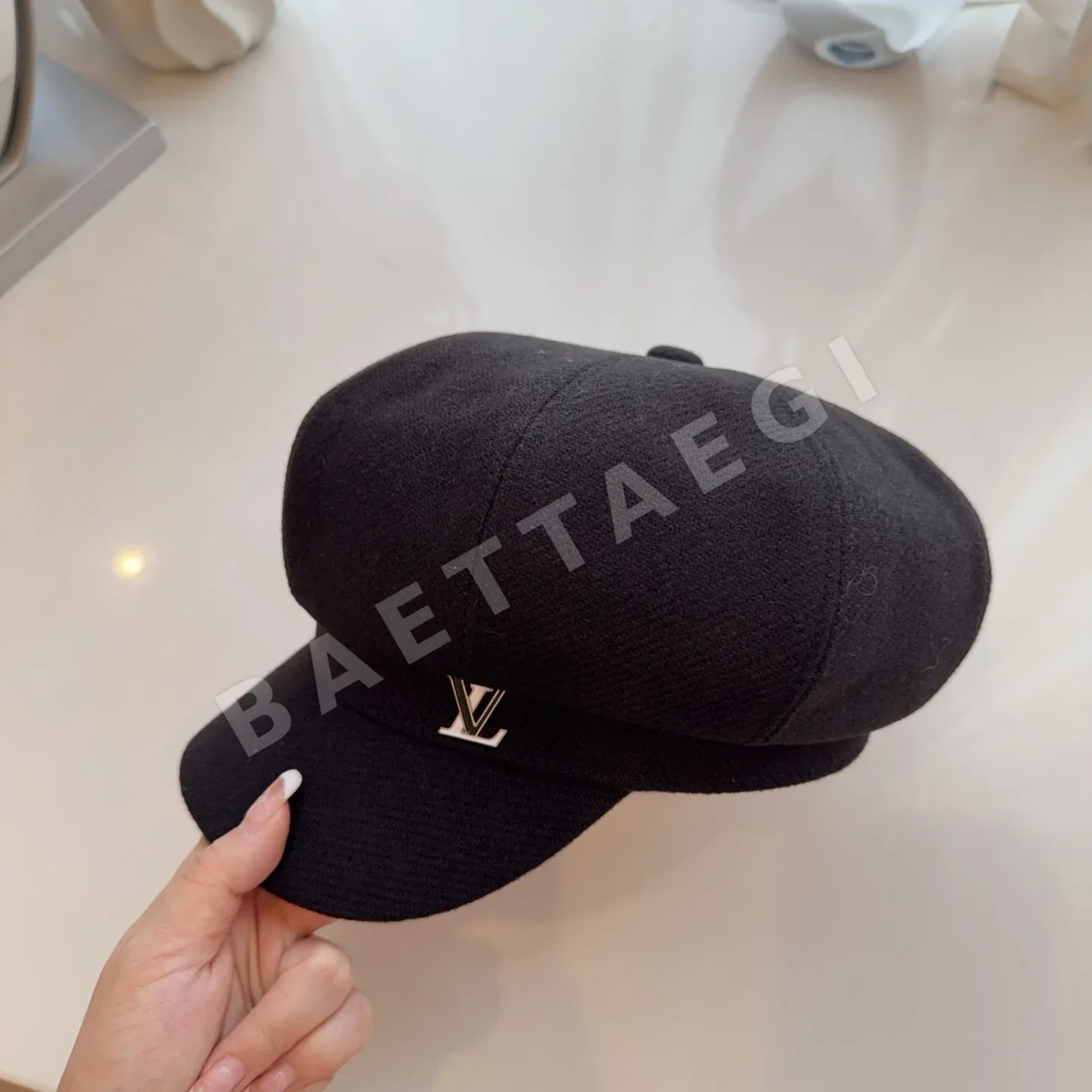 루이비통 울 팔각형 덕빌 모자 상세 이미지 3