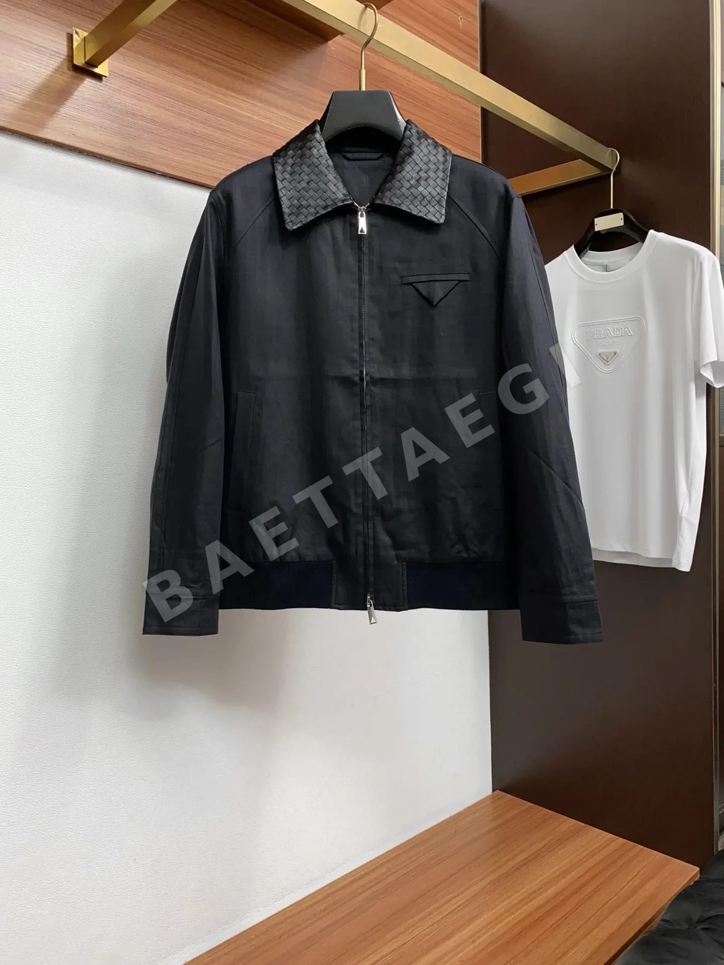 보테가베네타 남성 린넨 라펠 자켓 65823