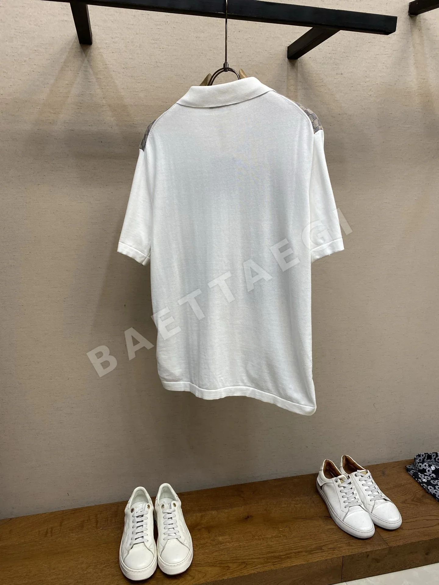 루이비통 자카드 체크 반팔 셔츠 상세 이미지 2