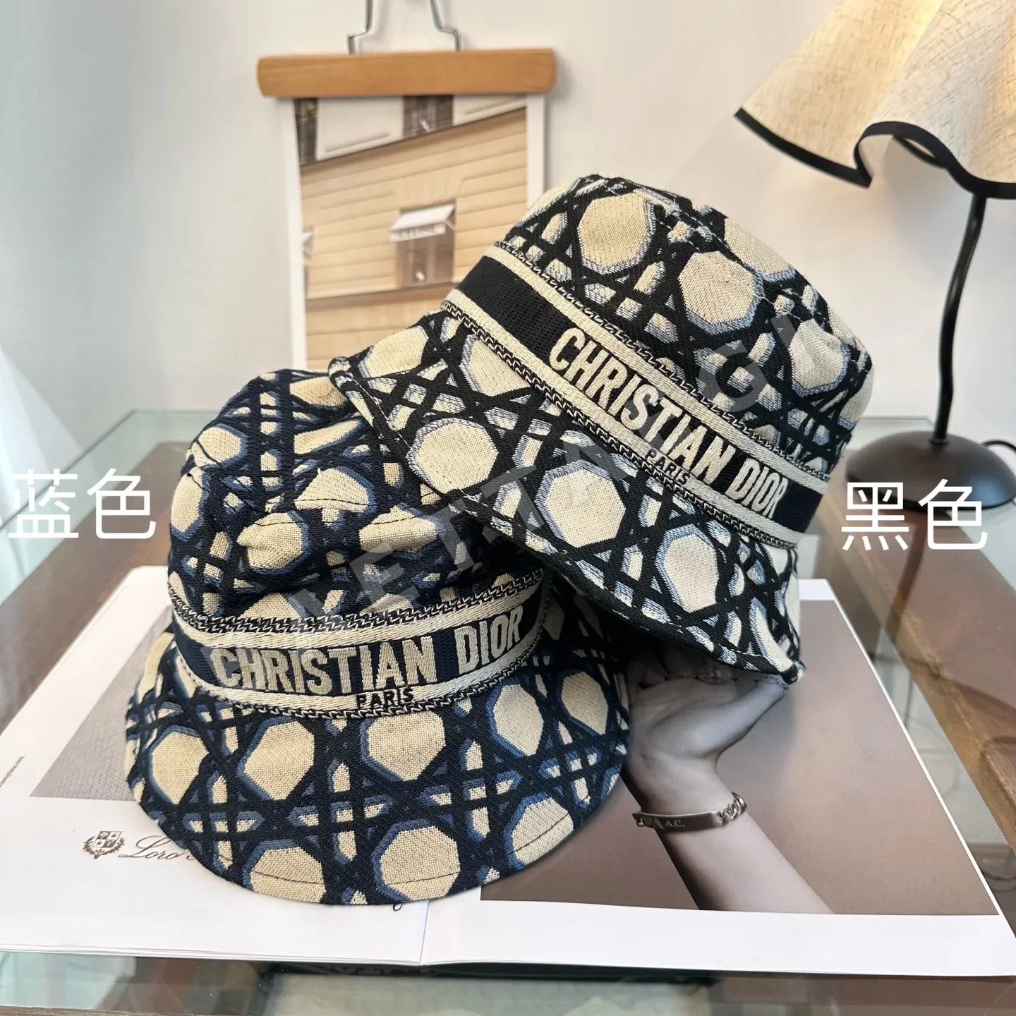 디올 로고 버킷 햇 모자 133654