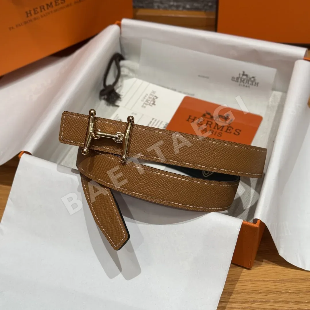 에르메스 스위프트 카프스킨 양면 벨트 176084