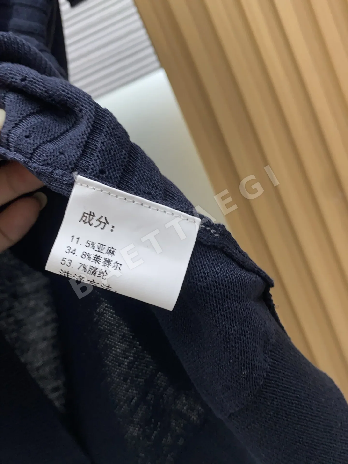 로로피아나 남성 린넨 혼방 반팔 폴로셔츠 상세 이미지 6