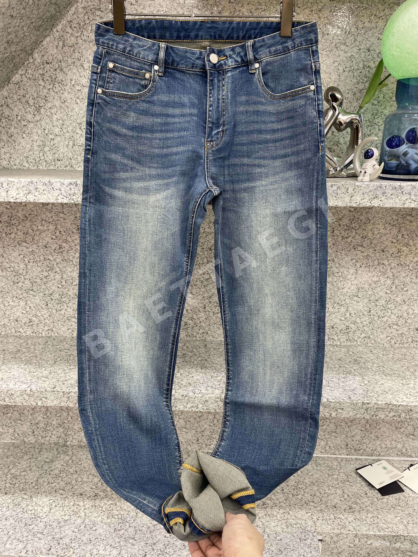 에르메스 스트레치 슬림핏 남성 바지 상세 이미지 5