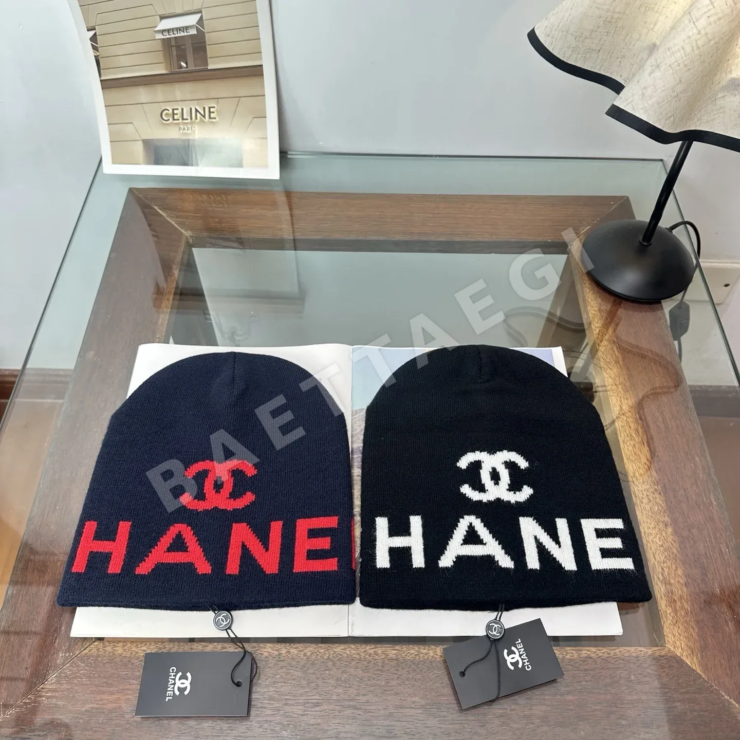 샤넬 니트 비니 모자 185636