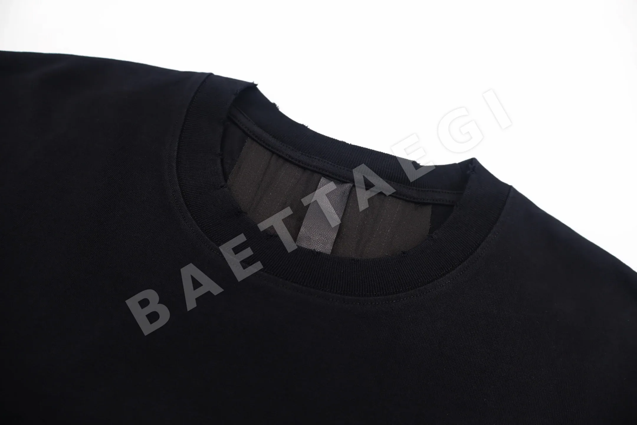 크롬하츠 크로스 패치워크 자수 반팔 티셔츠 상세 이미지 3