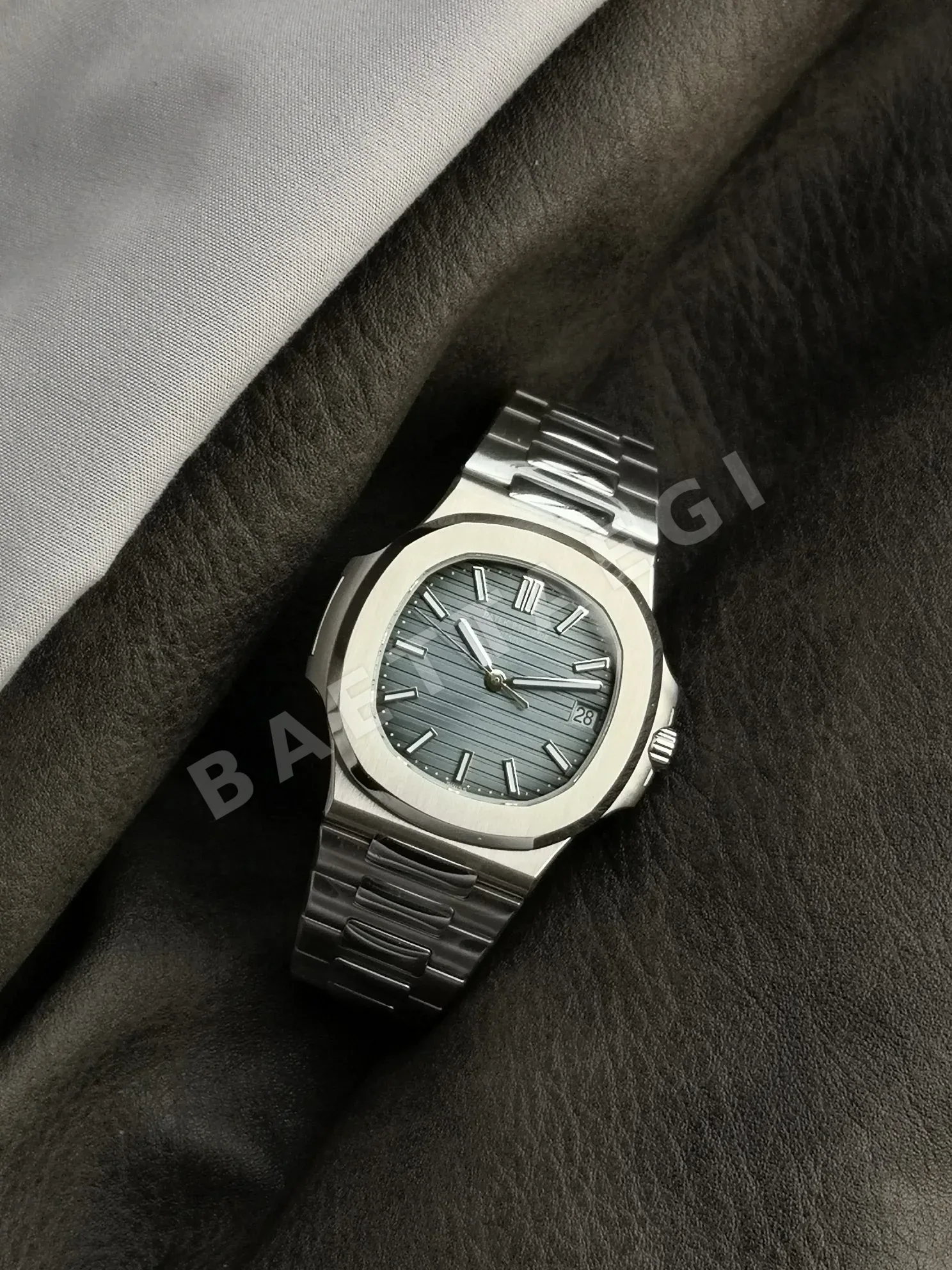 파텍필립 노틸러스 5711 자동 블루 다이얼 스틸 3K 공장 레플리카 44044 Patek Philippe 상세 이미지 5