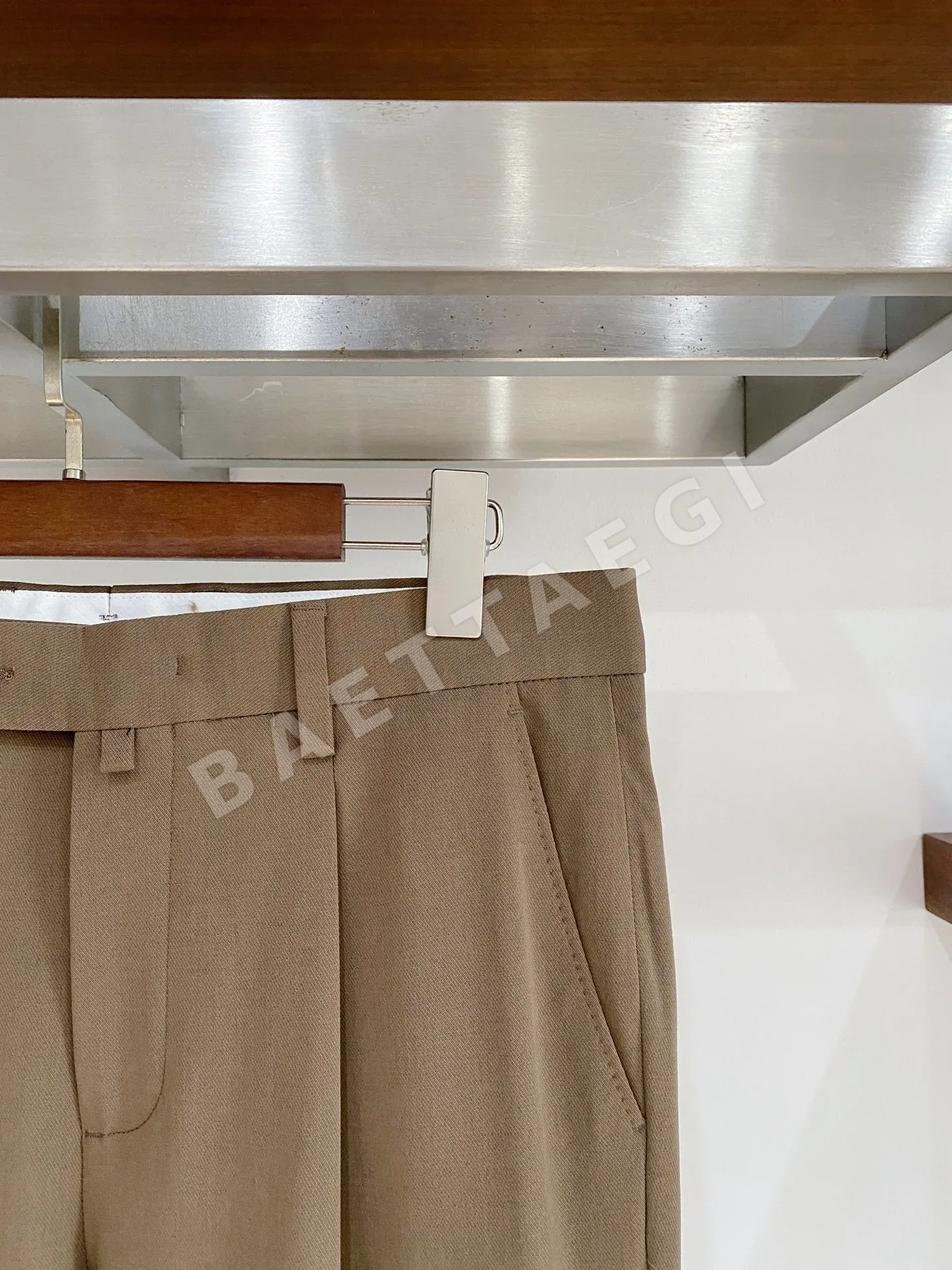 로로피아나 울 혼방 남성 바지 상세 이미지 3