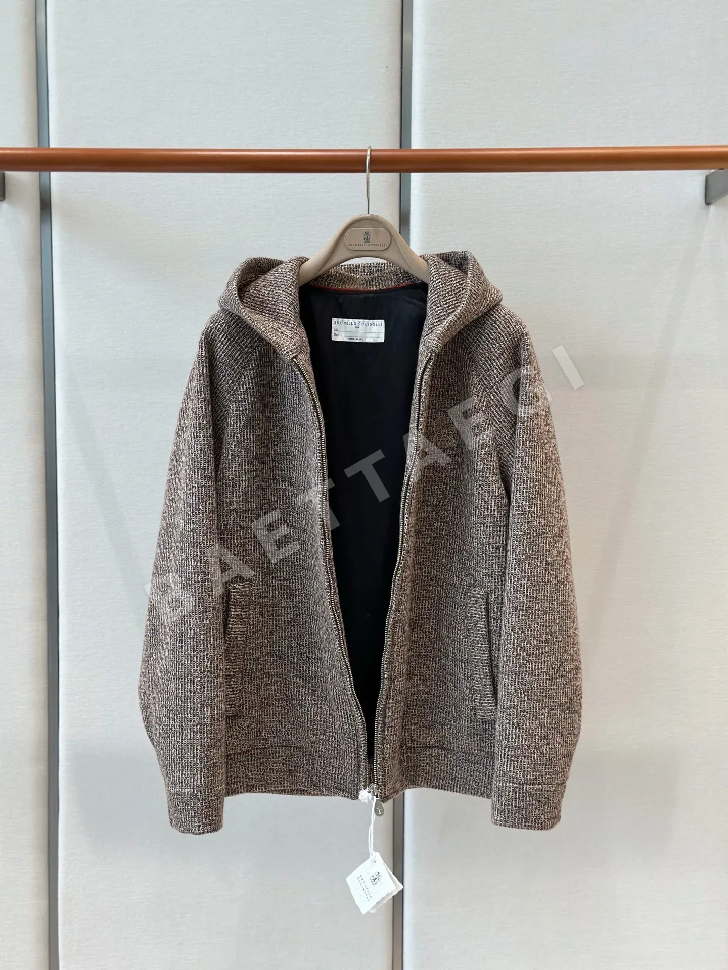 브루넬로쿠치넬리 남성 후드 꽃무늬 자켓 상세 이미지 3