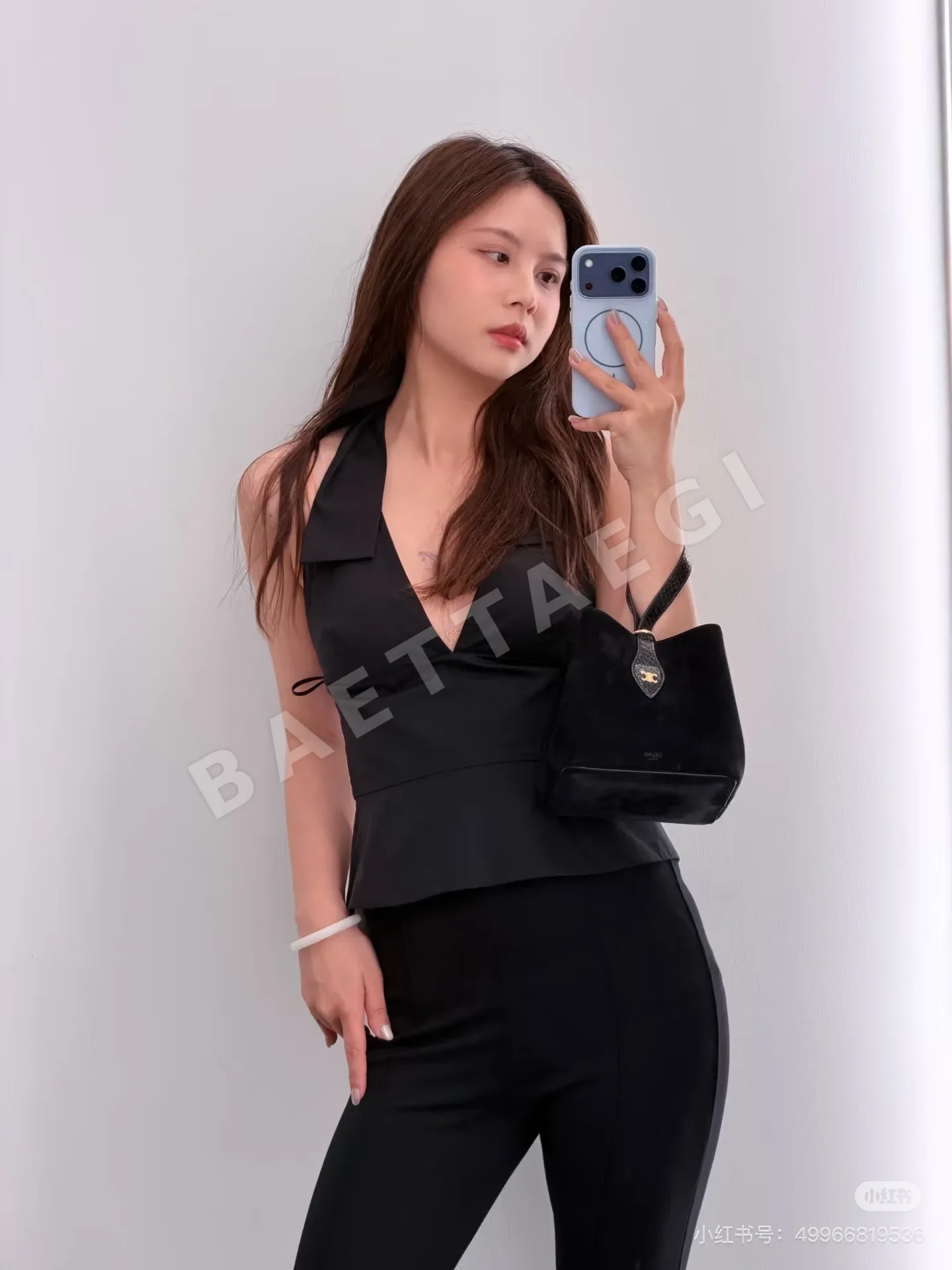 셀린느 슬림핏 플레어 여성 바지 상세 이미지 2