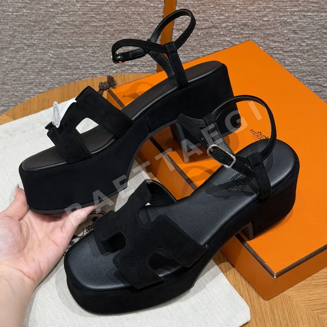 에르메스 잼30 샌들 블랙 스웨이드 상세 이미지 5