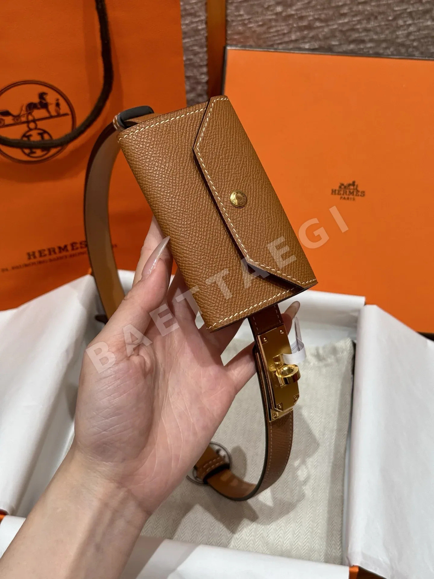 에르메스 켈리 버클 앱송 카프스킨 벨트 상세 이미지 3