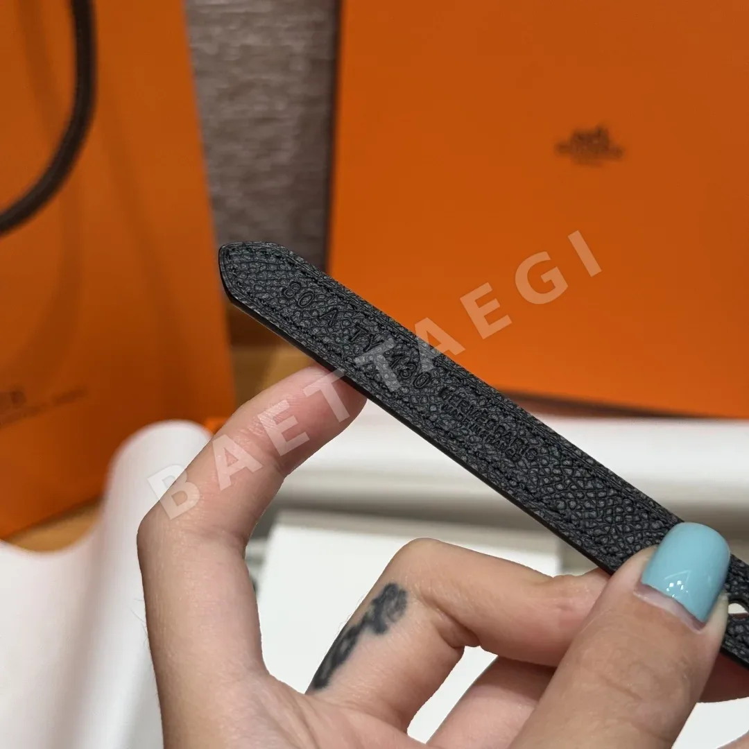 에르메스 양면 가죽 슬림 벨트 상세 이미지 2