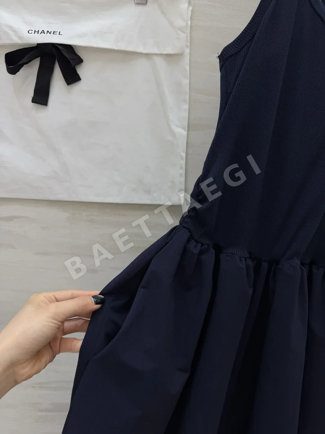 샤넬 레이서백 플레어 여성 원피스 상세 이미지 7