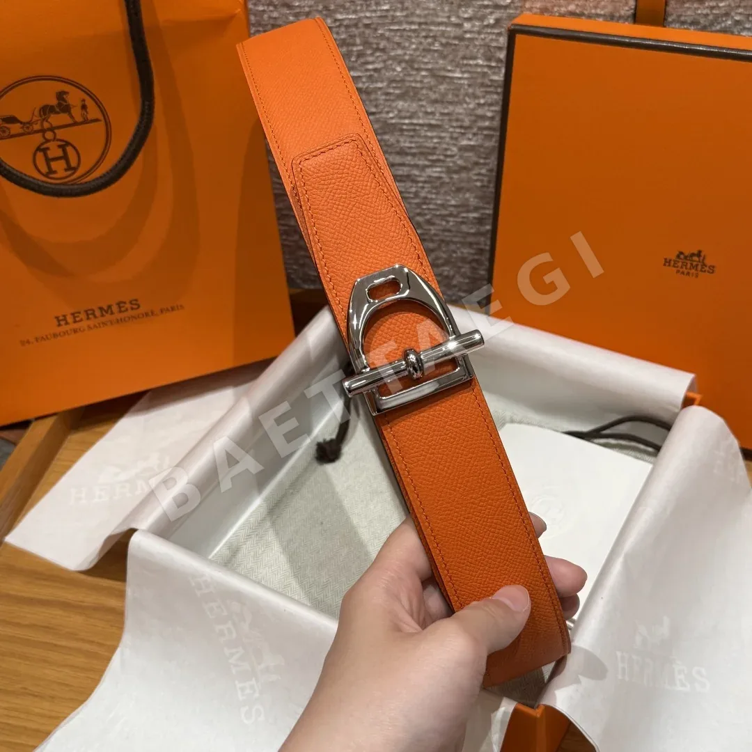 에르메스 앱송 가죽 리버시블 남성 벨트 상세 이미지 8