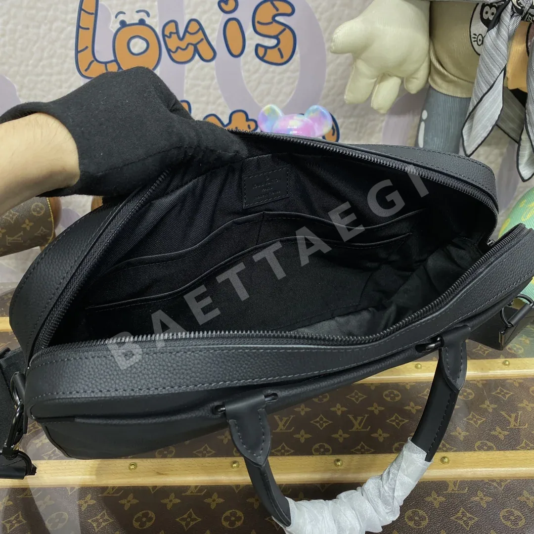 루이비통 버드케이지 블랙 가죽 브리프케이스 가방 M23778 상세 이미지 9