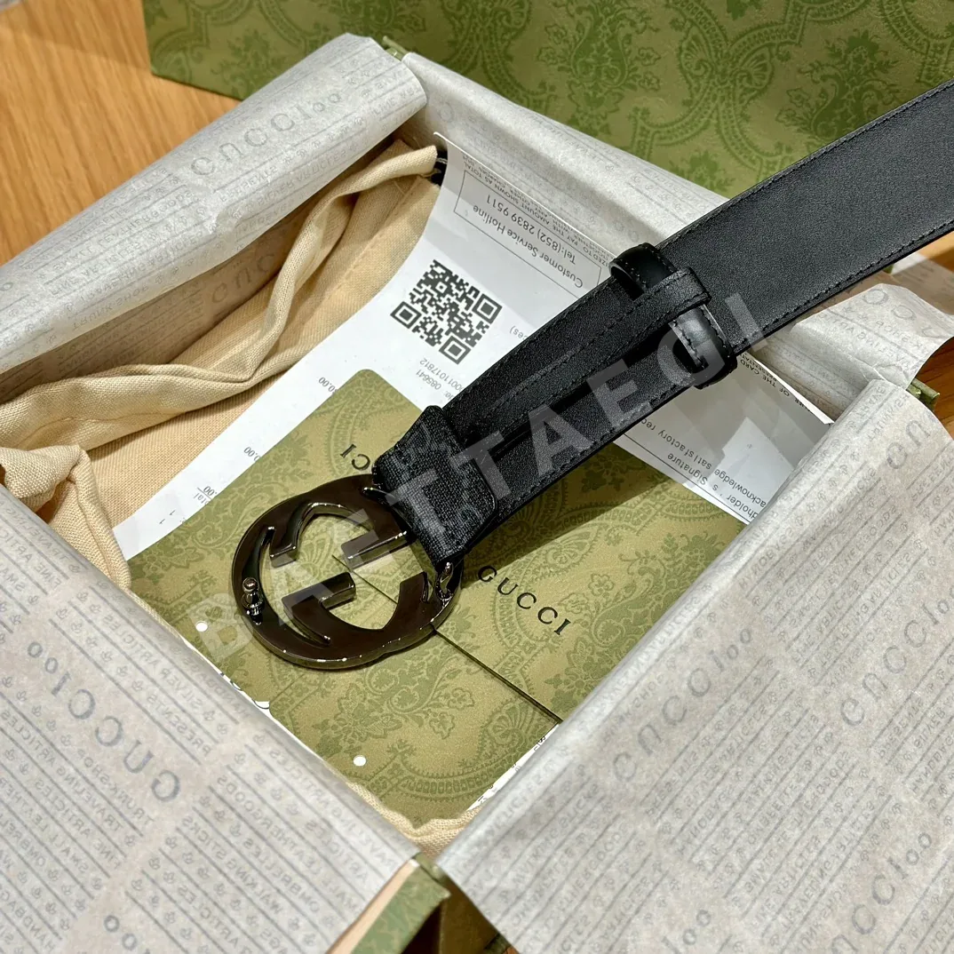 구찌 GG 로고 더블 G 버클 남성 벨트 상세 이미지 6