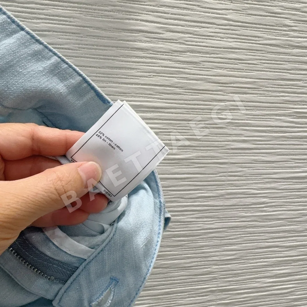 샤넬 데미지 워시드 데님 여성 반바지 상세 이미지 9