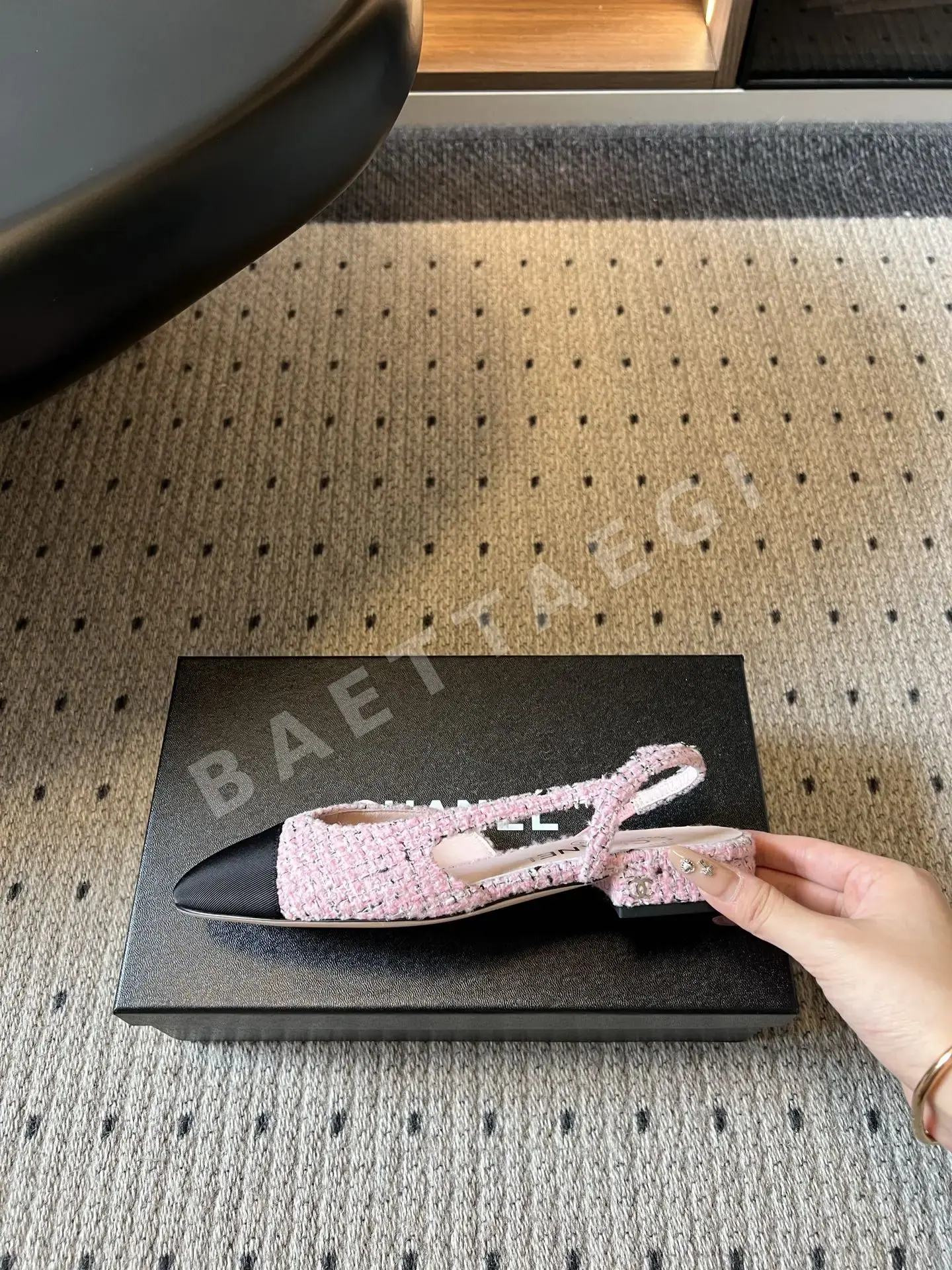 샤넬 힐 컬러 블록 상세 이미지 5