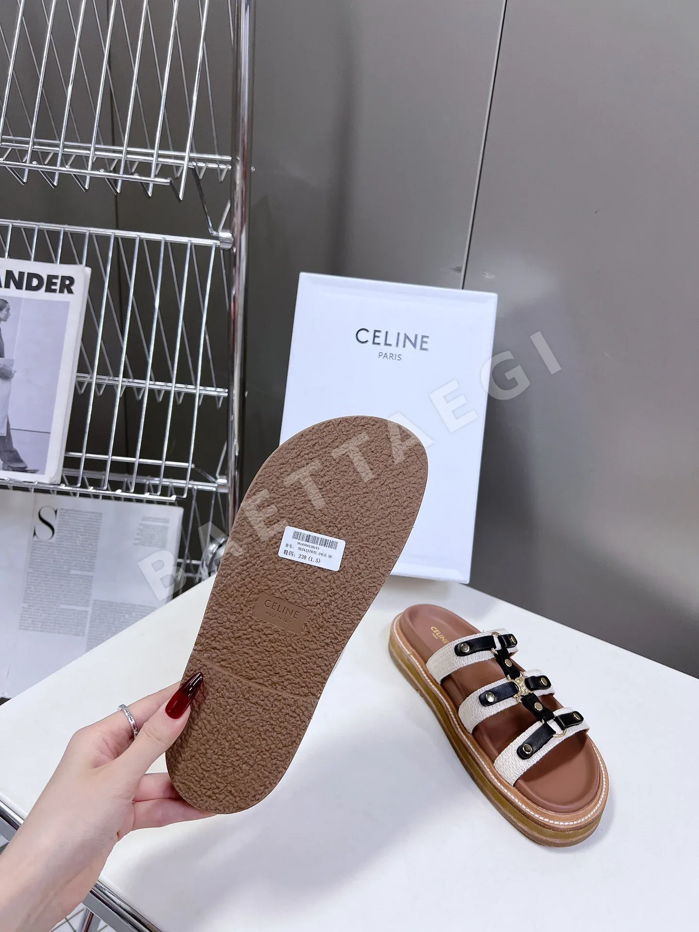 셀린느 빈티지 로마 샌들 상세 이미지 9