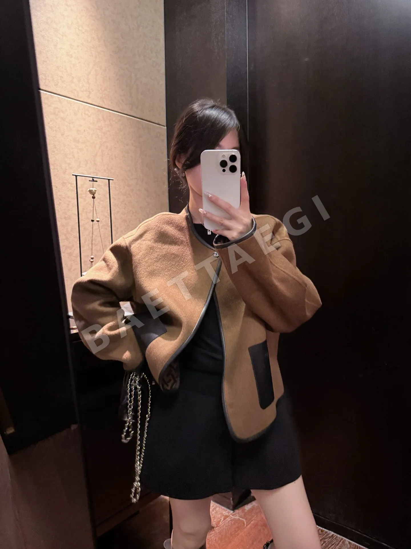 펜디 양면 캐시미어 울 자켓 202656