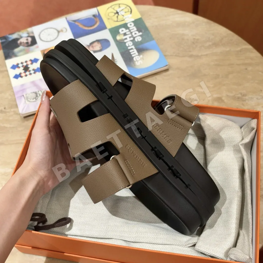 에르메스 시프르 샌들 Calfskin 컷아웃 상세 이미지 12